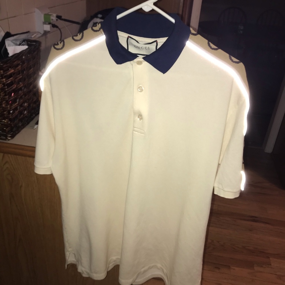 COPY - Gucci Polo with Interlocking G stripe.